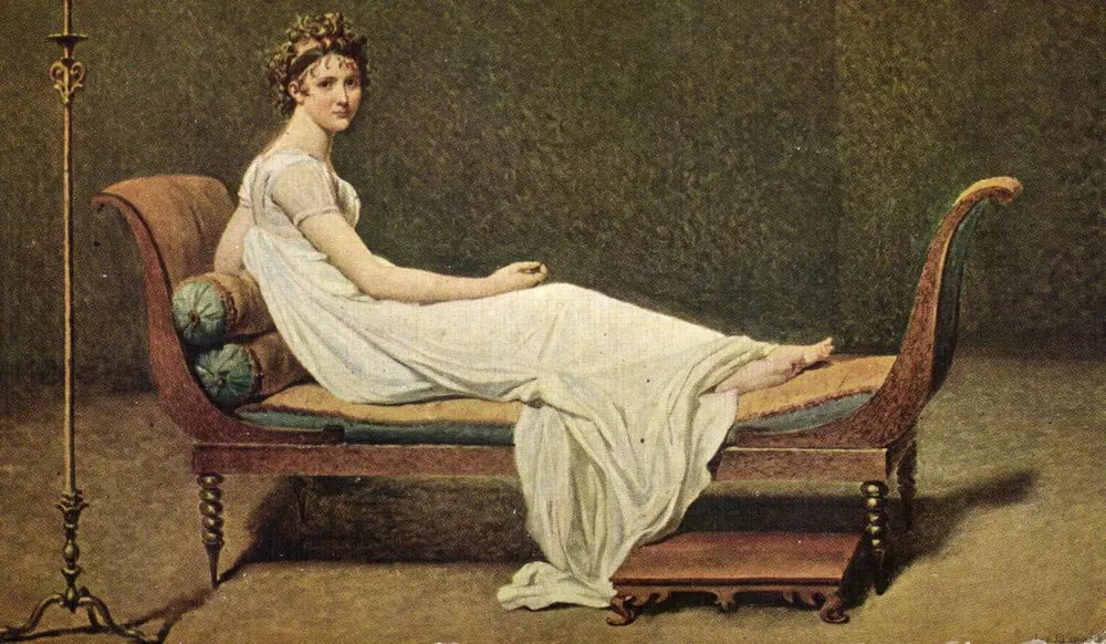 Porträt der Madame Récamier — Jacques-Louis David (1748-1825) — Musée du Louvre (Serie 847) - Vorderseite