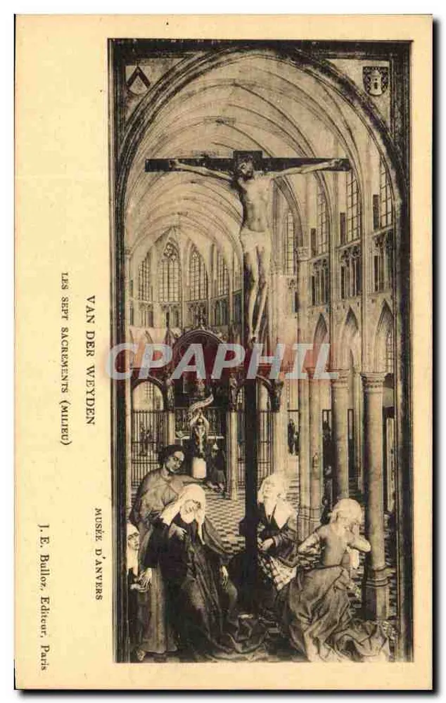 Os Sete Sacramentos (Milleu) — Van der Weyden — J.E. Ballot, Editor Paris - Frente