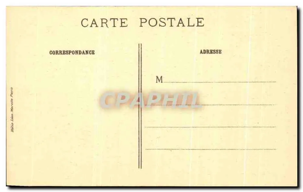 O Recenseamento de Belém — J.E. Bulloz, Editor, Paris - Verso