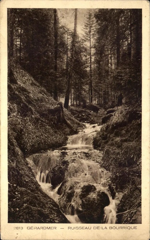 Gérardmer — Ruisseau da Bourrique — Braun & Cie, Mulhouse-Dormach, n°2813 - Frente