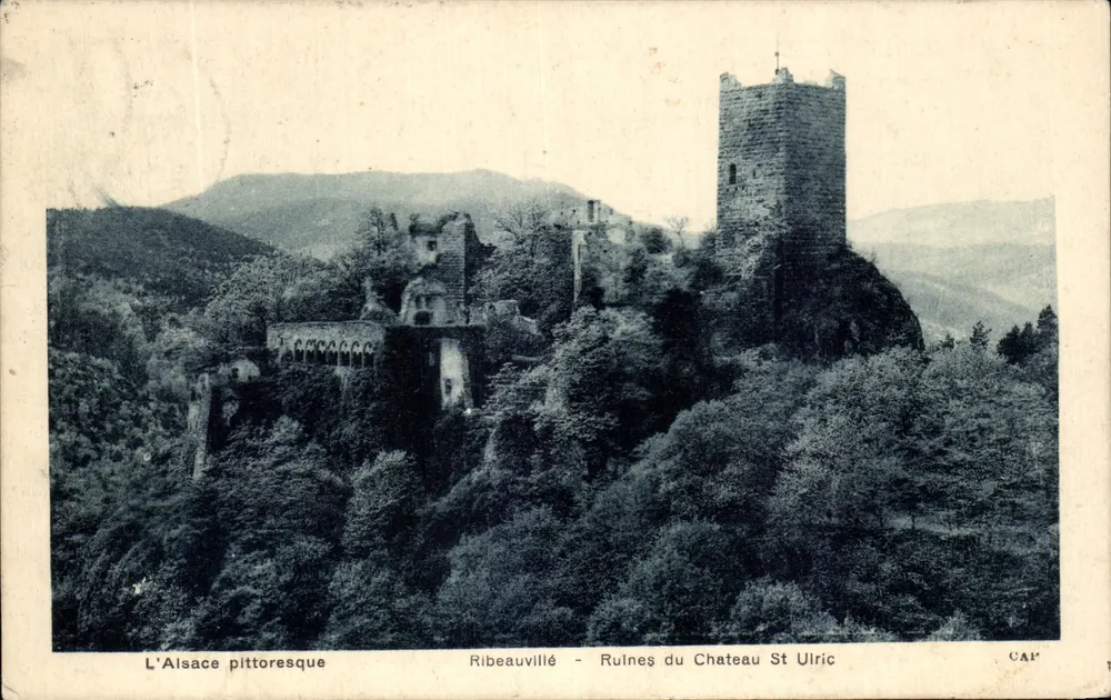 Ribeauvillé - Ruinen des Schlosses Saint Ulric — L'Alsace pittoresque — CAP - Vorderseite
