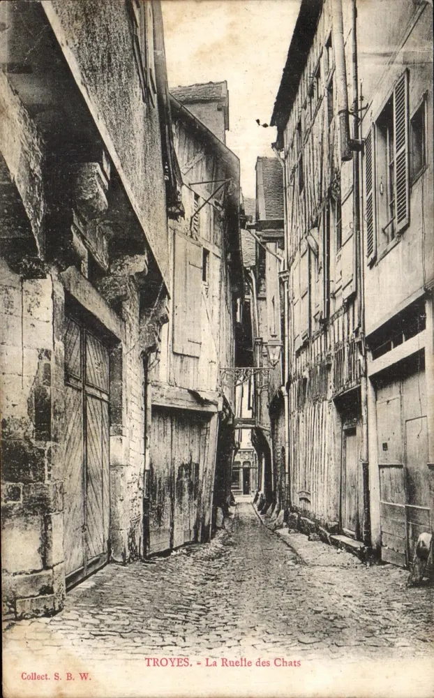 Troyes - A Rua dos Gatos — Coleção S. B. W. - Frente