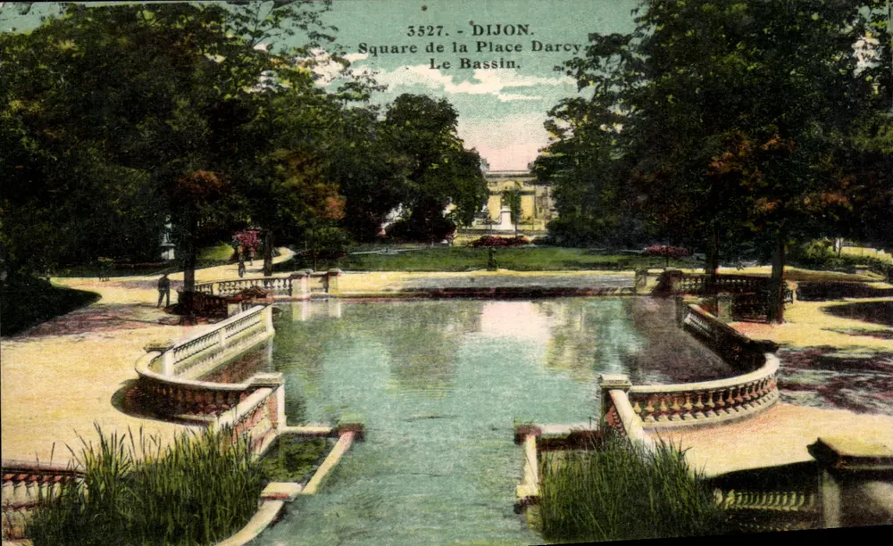 Dijon - Square de la Place Darcy - Le Bassin - Vorderseite