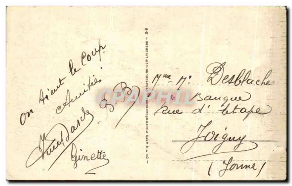 MERS-les-BAINS — Un rincón de la Playa — A.P. n°150 - Reverso