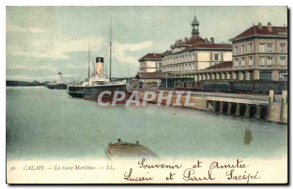 Calais — A Estação Marítima — LL. N°36 - Frente