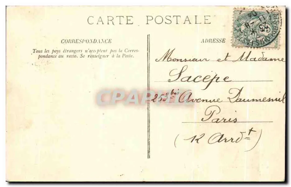 Calais — A Estação Marítima — LL. N°36 - Verso
