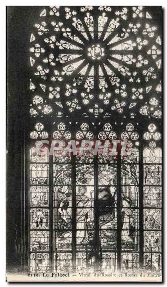 Rosario-Farbglas und Rosefenster des Meisters — Le Folgoet - Vorderseite