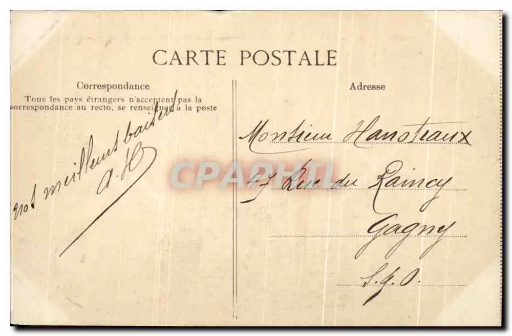 Saint-Malo — Das Grab von Châteaubriand an einem Sturmtag — Küste der Smaragd, Nr. 2032 - Rückseite