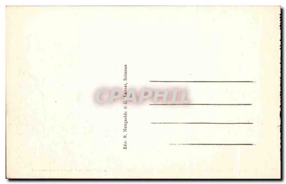 Berry-au-Bac — Observatorium und Batteriestandort — Verlag B. Norgarède & H. Lentrat, Soissons - Rückseite