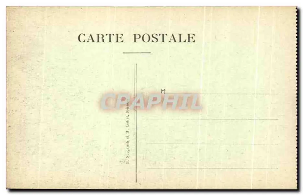 Die zerstörte Aisne — Die Schlucht der Ailette — Auf dem Mont des Singes — B. Nogaride et H. Lentré, Soissons - Rückseite