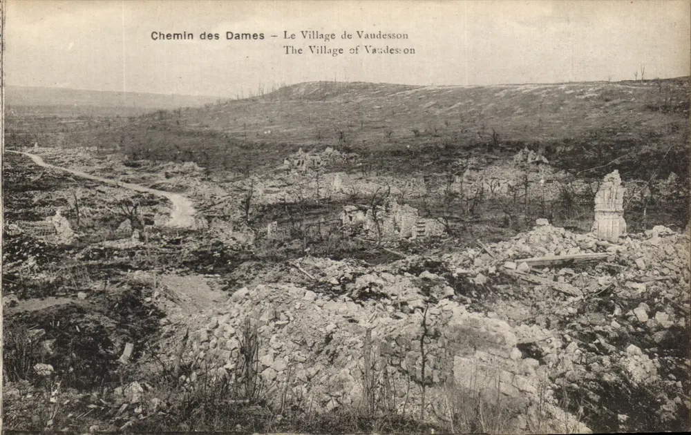 Chemin der Damen — Das Dorf Vaudesson — B. Neopartide et H. Lattrat, Sègouan - Vorderseite