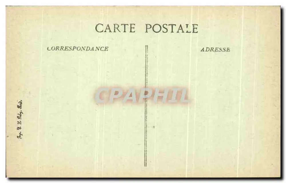 Verdun — Innenraum des bombardierten Seminariums — Verlag Paris, Serie 59., Nr. 1458 - Rückseite