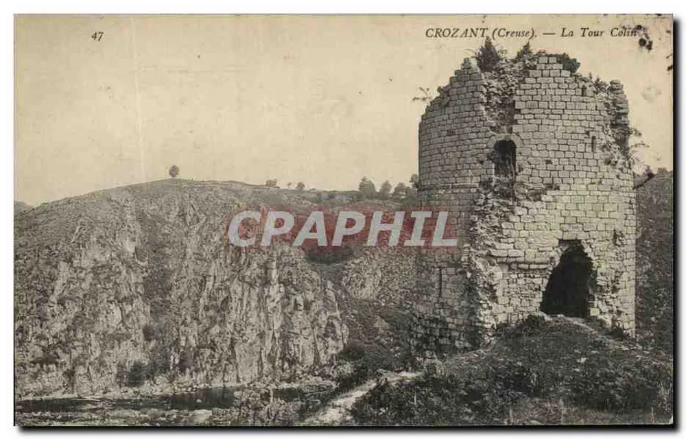 CROZANT (Creuse) — A Torre Colin — Crophil - Frente