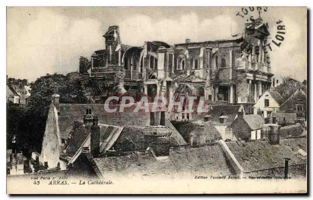 Arras — A Catedral — Edição Fernand Benoît - Frente