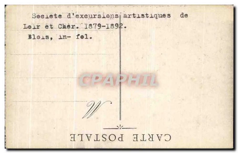 Verdun — ogólny widok — Towarzystwo wypraw artystycznych Loir i Cher - Rewers