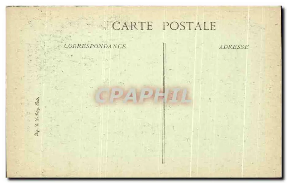 Innenansicht der Kirche von Belleville — Verdun bombardiert — Viscé, Paris, Nr. 1465 - Rückseite