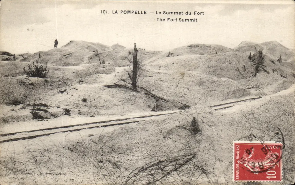 LA POMPELLE — Der Gipfel des Forts — Koch, Verleger, Reims - Vorderseite