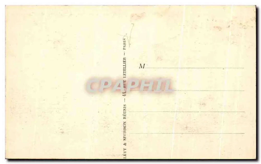 Karnawał w Nicei 1924, Dzieciństwo Gargantua — Wydawca: Lévy & Neufeldin Réunis, Paryż - Rewers
