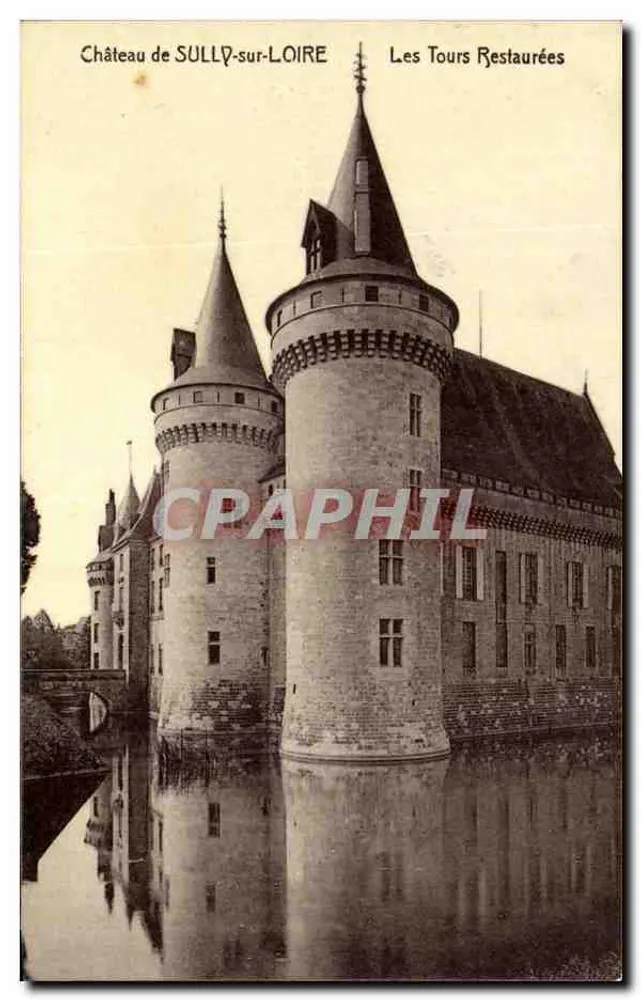 Schloss SULLY-sur-LOIRE — Die restaurierten Türme — C. Briats, Sully-sur-Loire - Vorderseite