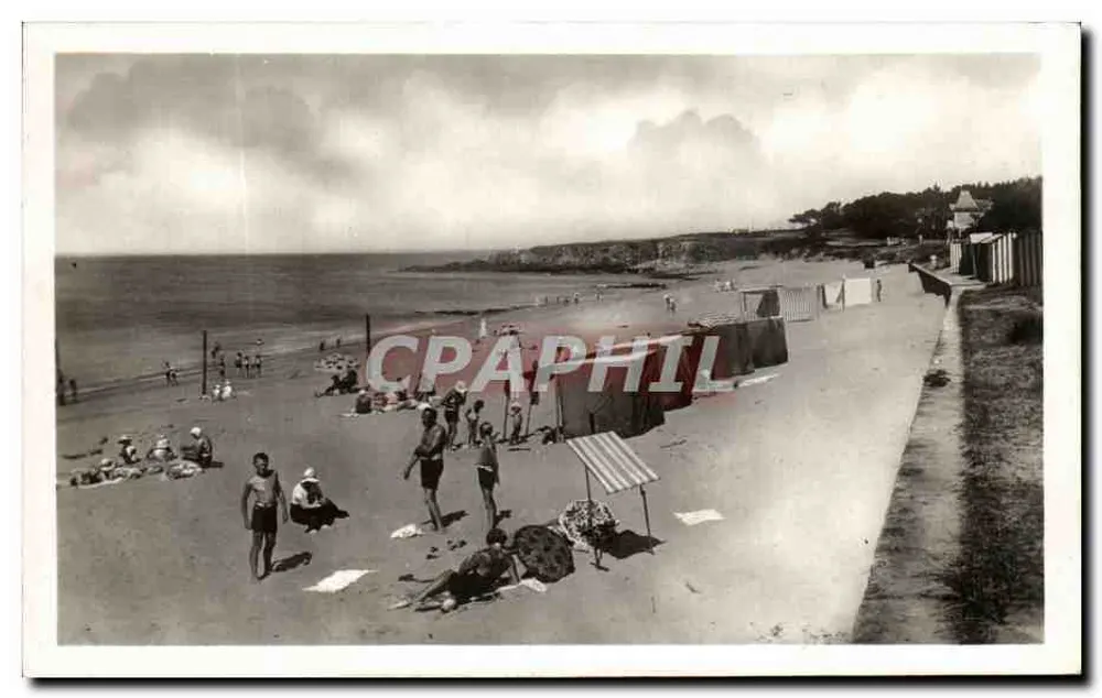 Sta-Marguerite (Loire-Inférieure) — A Praia — Edições A. BRUEEL, Angers - Frente