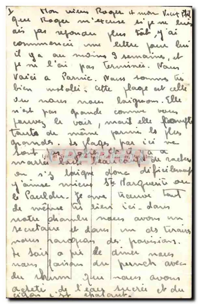 Sainte-Marie-sur-Mer — Praia dos Areias — n° 6 - Verso