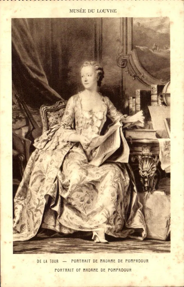 Louvre-Museum — Portrait der Madame de Pompadour — De La Tour - Vorderseite
