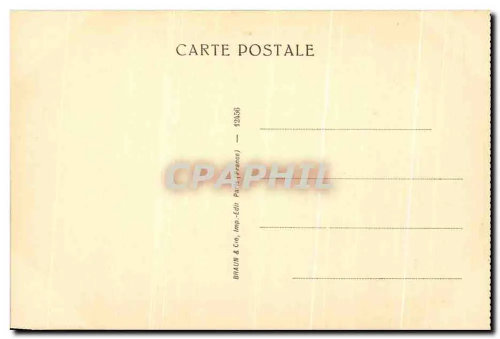 Die Stickkünstlerin — Louvre-Museum — Braun & Cie, Paris - Rückseite
