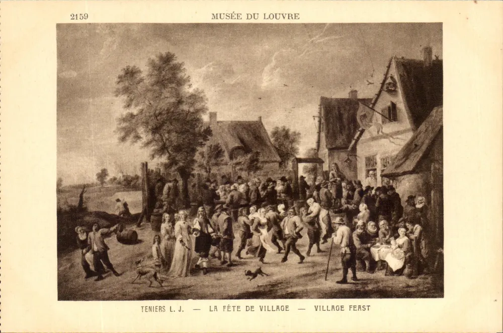 Louvre-Museum — Teniers L.J. — Dorffest - Vorderseite