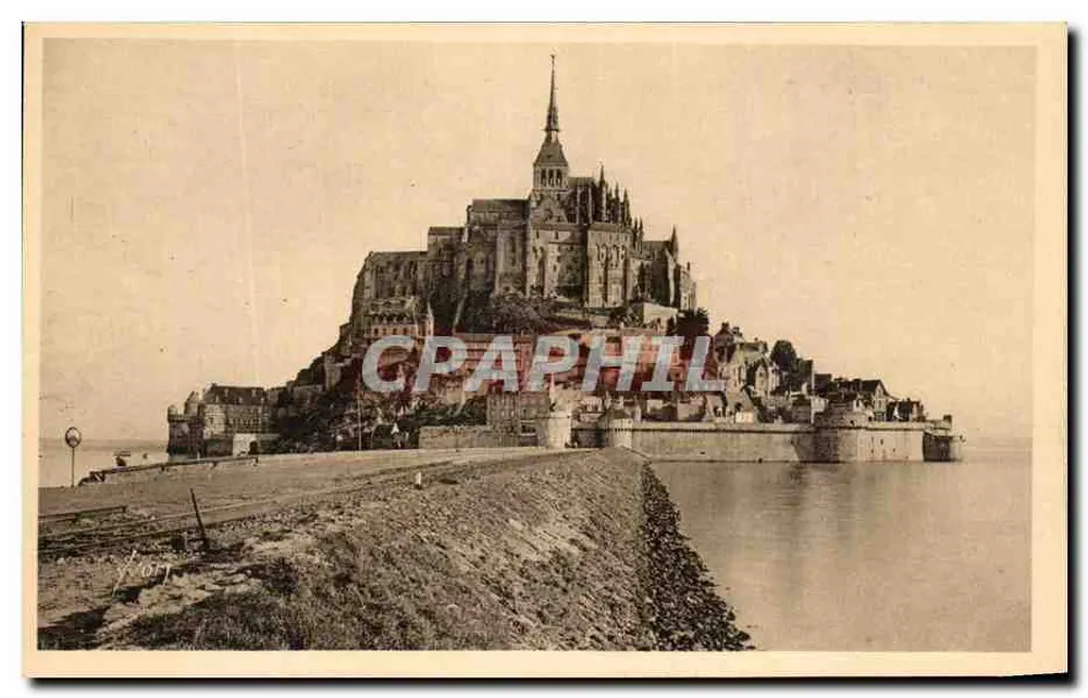 Mont-Saint-Michel — vista de chegada — Les Éditions d'Art Yvonne, Paris - Frente