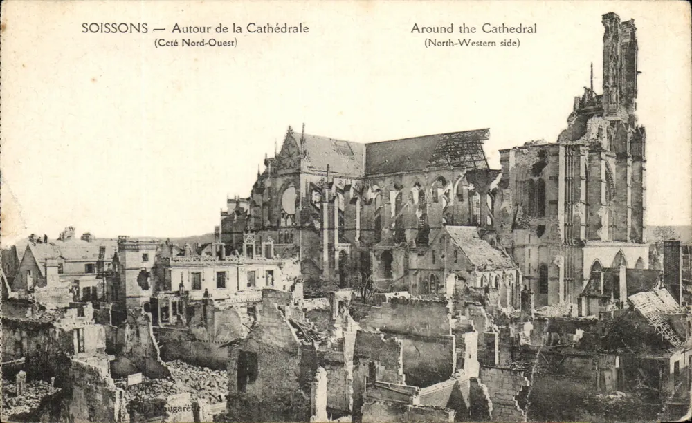 Soissons — Autour de la Cathédrale (Côté Nord-Ouest) — éditeur Maugardé - Vorderseite