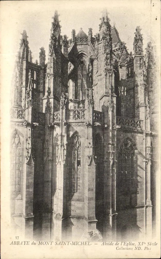 Abbaye du Mont-Saint-Michel — Abside der Kirche, 15. Jahrhundert — Collections ND. Phot. - Vorderseite
