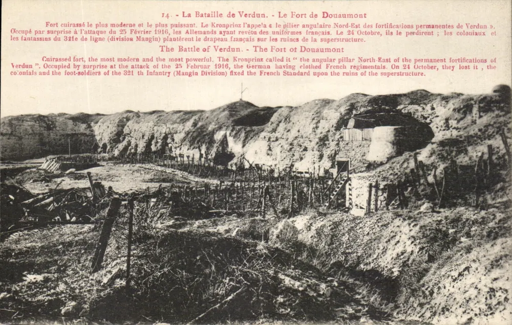 Die Schlacht von Verdun — Das Fort von Douaumont — Verlag nicht erkennbar - Vorderseite