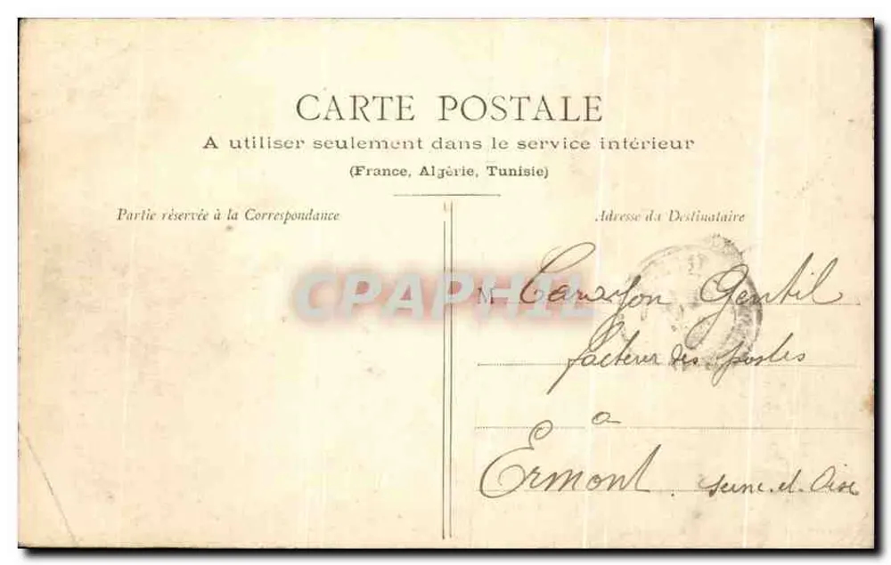 Barbizon - Entrée de Barbizon — éditeur Collection des Galeries Melumaises, n° 66 - Verso
