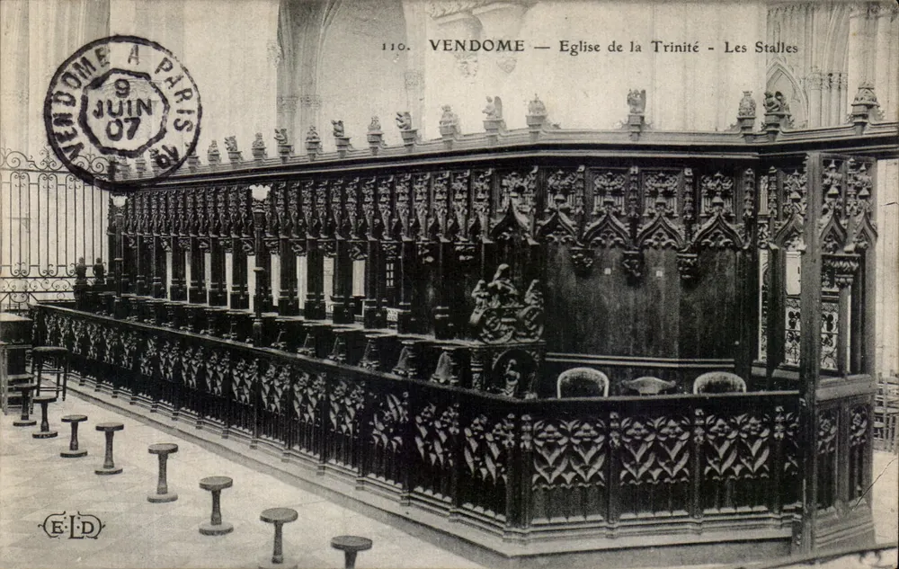 Vendôme — Igreja da Trindade — As Stalles - Frente