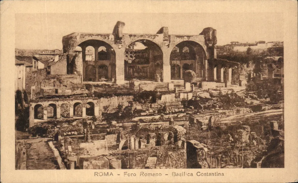Roma - Fórum Romano - Basílica Constantina — editor desconhecido, número de série não visível - Frente