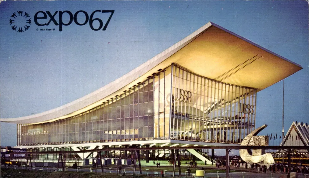 Pavilhão da União Soviética — Expo 67 — editor Plastichrome of Canada, n° 43-74-038 - Frente