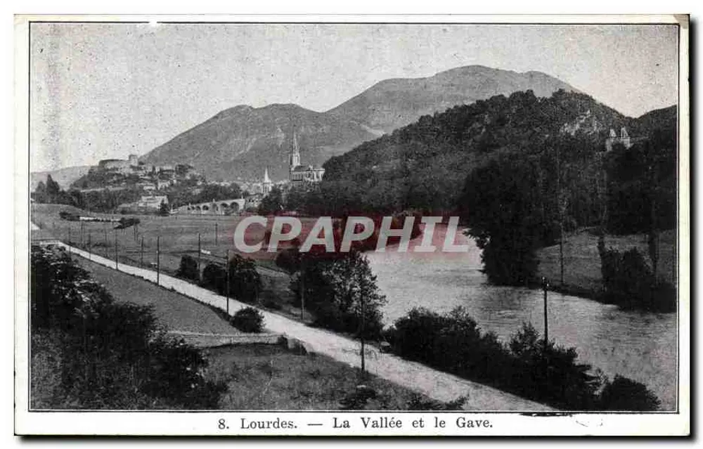 Lourdes — A Vale e o Gave - Frente