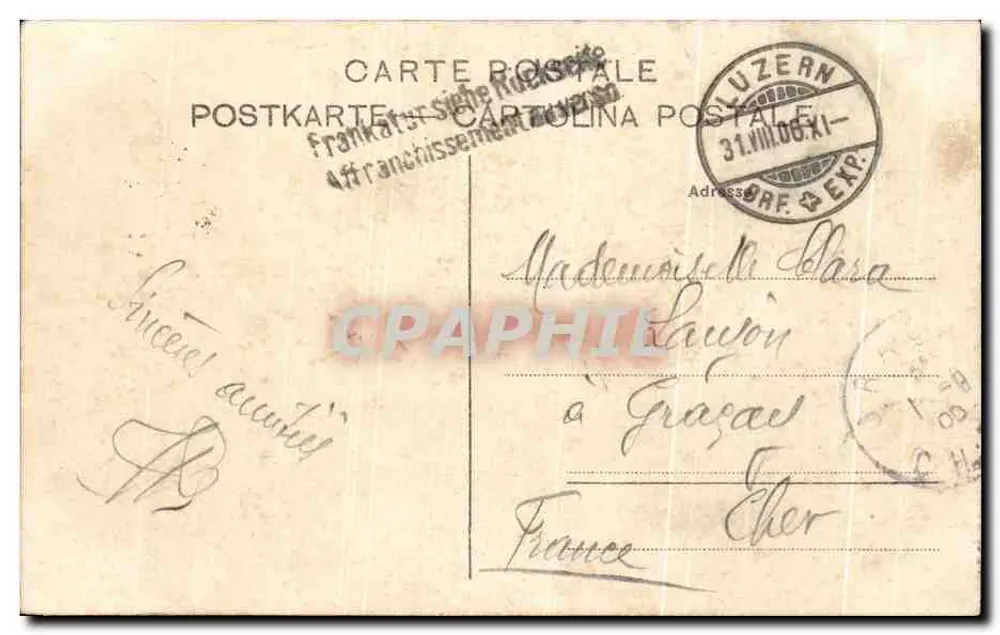 Pilatuskülmi mit Blick auf den Vierwaldstättersee — Édition Photolor Co. Zürich n°2177 - Rückseite
