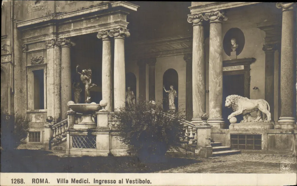 Roma. Villa Medici. Ingresso al Vestibolo — unbekannter Verleger, Seriennummer 1268 - Vorderseite