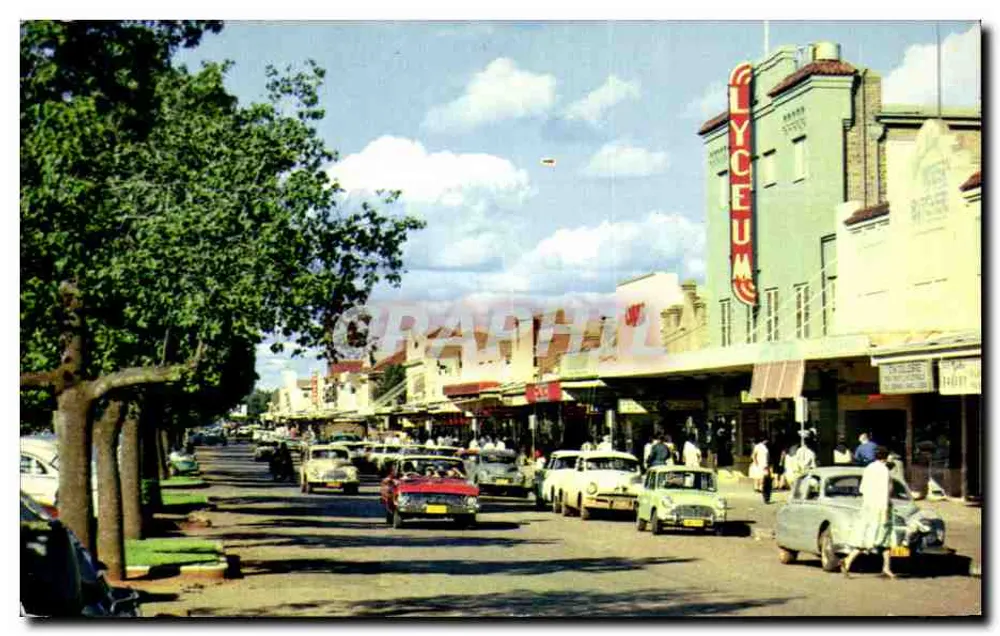 Griffith, N.S.W. — Geschäftscenter der Banna Avenue — Nu-Color-Vue von Australien - Vorderseite