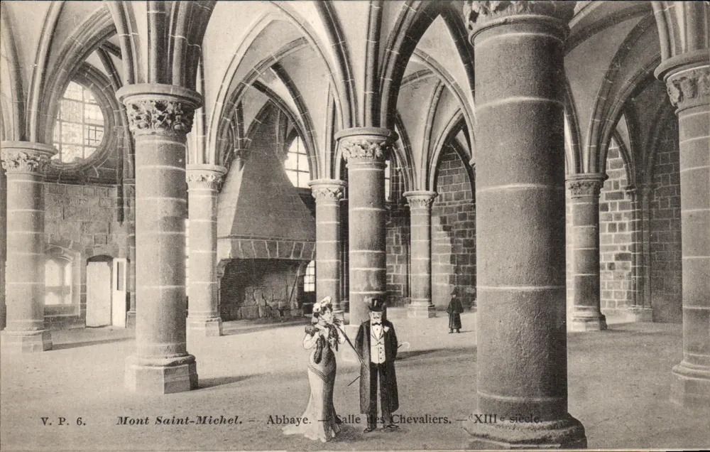 Mont Saint-Michel — Abtei — Rittersaal — 13. Jahrhundert - Vorderseite