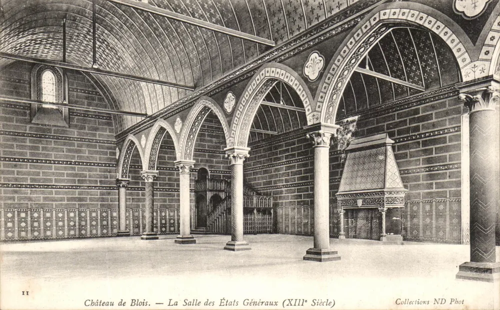 Schloss Blois — Die Halle der Generalstände (13. Jahrhundert) — Collections ND Phot - Vorderseite