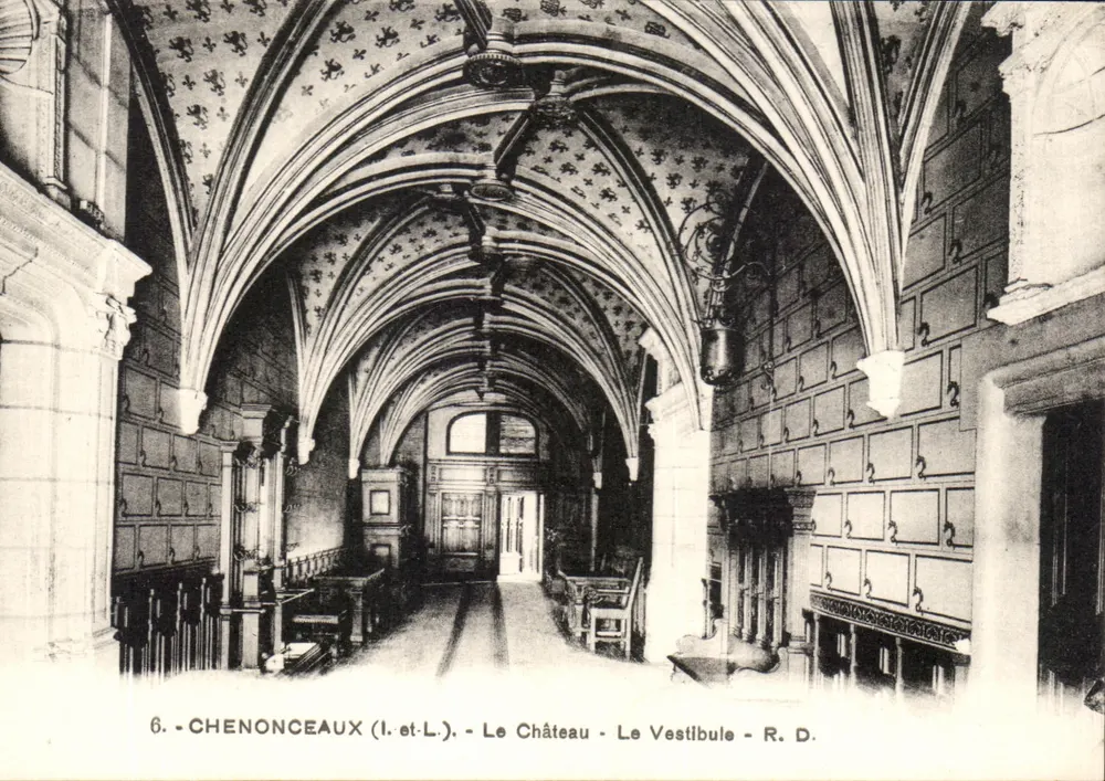 Chenonceaux (Loire-et-Loire) - Het Kasteel - Het Vestibulum - R. D. - Voorkant