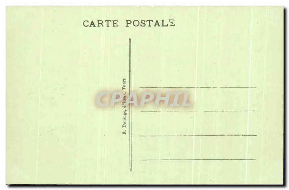 Chenonceaux (Loire-et-Loire) - Het Kasteel - Het Vestibulum - R. D. - Achterkant