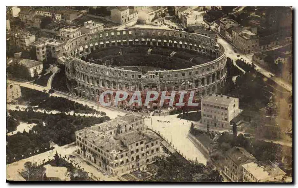 Coliseu de Roma — vista aérea — editor desconhecido - Frente