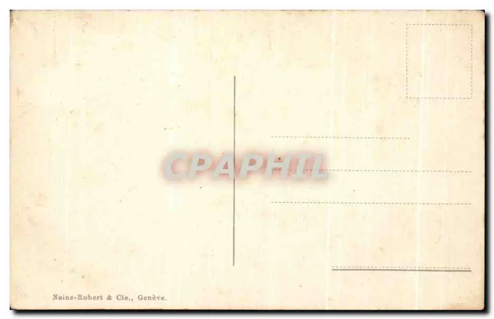Genebra. A Ilha e os 6 pontes. — Naine-Robert & Cie, Genebra, n° 2082 - Verso