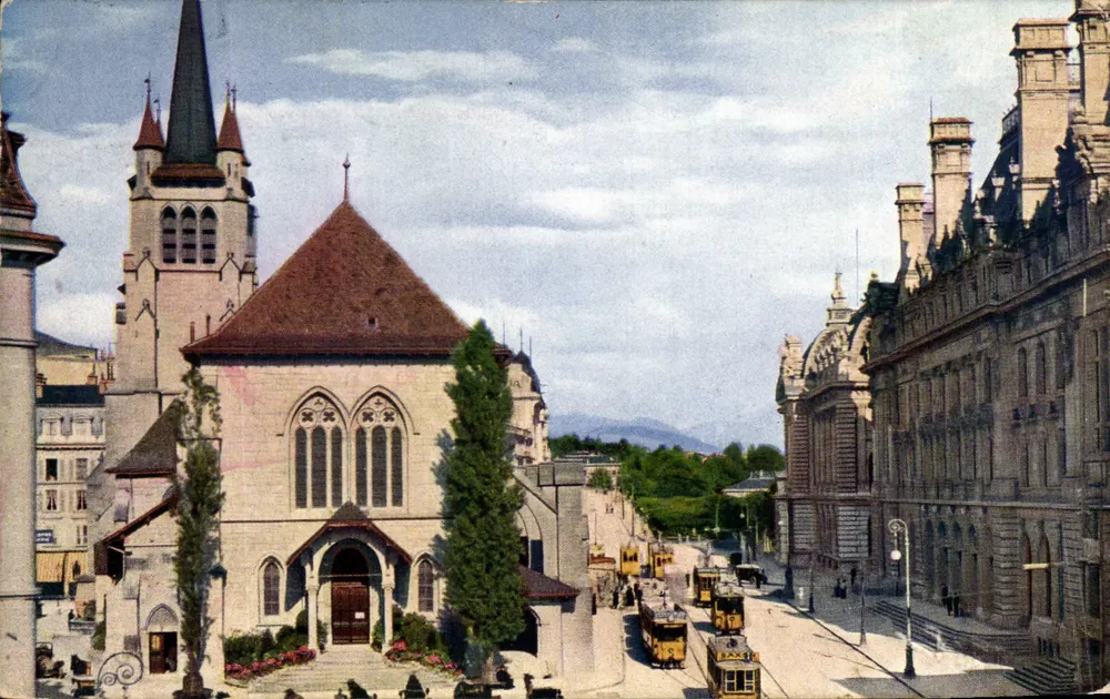 Kirche Saint-François - Place Saint-François - Lausanne - Editions Art. DEROCHET & DAVID - Vorderseite