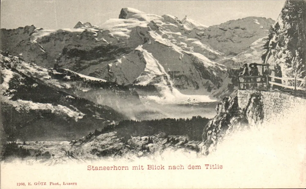 Stanseherhorn met uitzicht op het Titlis — E. GÖTZ Fot., Luzern, n°1266 - Voorkant
