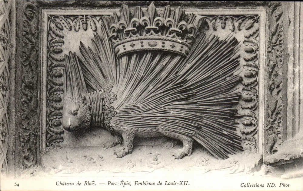 Schloss Blois — Igel, Wappen von Ludwig XII — Collections ND. Phot - Vorderseite