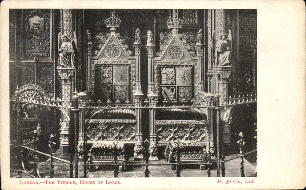 London — Der Thron, House of Lords — M. & Co., Ltd. - Vorderseite